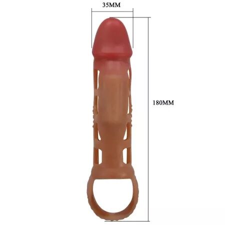 PRETTY LOVE - MANCHON PÉNIS VIBRANT PRESTON 18 CM