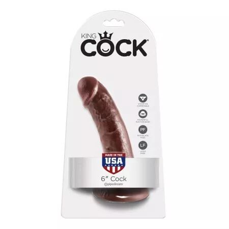 KING COCK 6  PÉNIS MARRON 15,2 CM