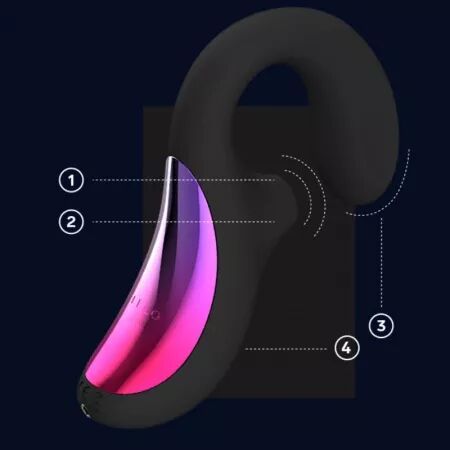LELO - ENIGMA CRUISE MASSEUR SONIQUE DOUBLE STIMULATION NOIR