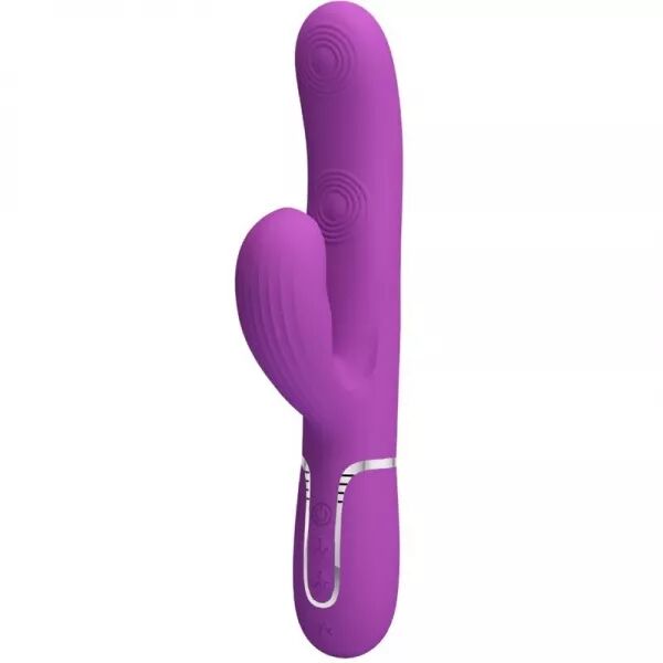 PRETTY LOVE - VIBRATEUR LAPIN MULTIFONCTION 3 EN 1 PERLITA VIOLET