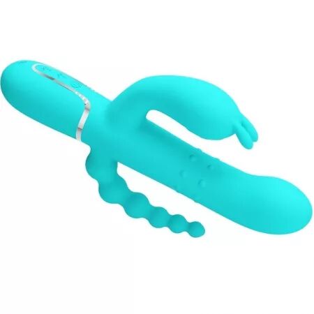 PRETTY LOVE - CAMMY 4 EN 1 VIBRATEUR MULTIFONCTION TRIPPLE RABBIT BLEU