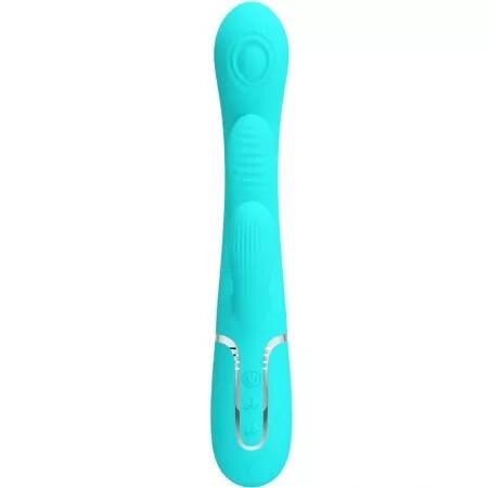 PRETTY LOVE - SHANIA TRIPLE RABBIT VIBRATEUR MULTIFONCTION 3 EN 1 BLEU