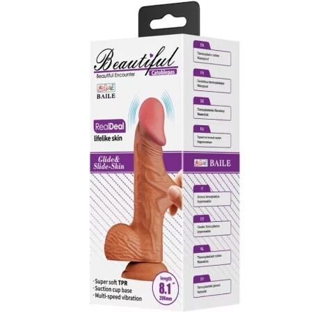 BAILE - CATOBLEPAS VIBRATEUR RÉALISTE 20,6 CM FLESH TÉLÉCOMMANDE