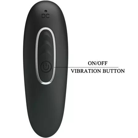 PRETTY LOVE - VIBRATEUR ANAL SIDNEY 10 VIBRATIONS NOIR