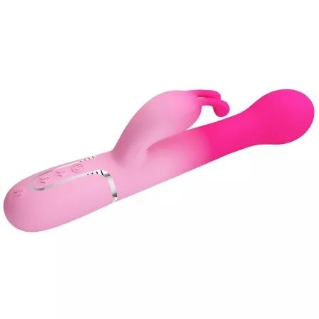 PRETTY LOVE - VIBRATEUR LAPIN MULTIFONCTION 3 EN 1 DEJON ROSE