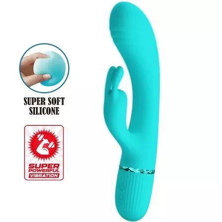 PRETTY LOVE - VIBRATEUR SCOCCO LAPIN TURQUOISE