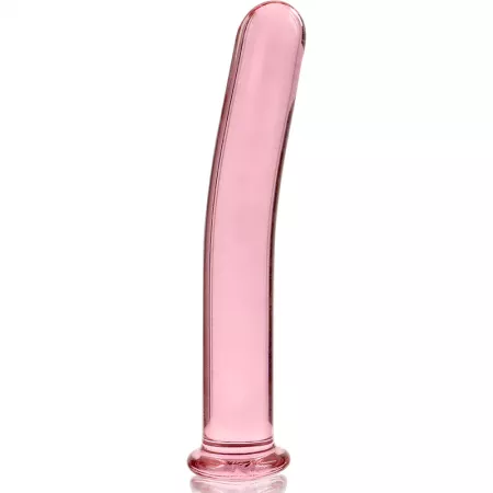 NEBULA SERIES BY IBIZA - MODÈLE 8 GODE EN VERRE BOROSILICATE ROSE 14.5 CM -O- 2 CM