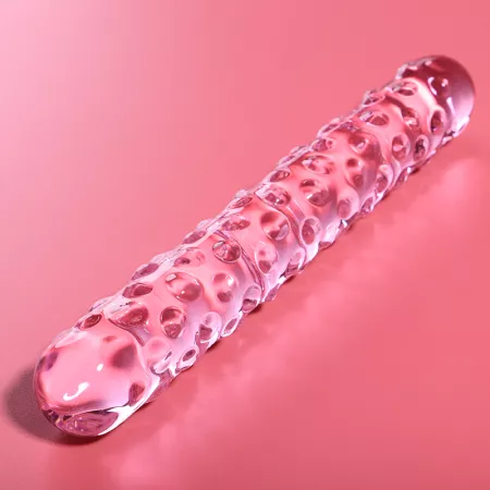 NEBULA SERIES BY IBIZA - MODÈLE 15 GODE EN VERRE BOROSILICATE ROSE 18.5 CM -O- 3 CM