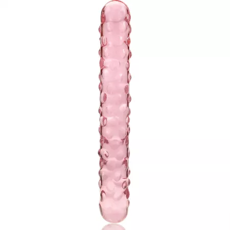 NEBULA SERIES BY IBIZA - MODÈLE 15 GODE EN VERRE BOROSILICATE ROSE 18.5 CM -O- 3 CM