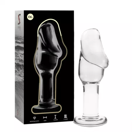 NEBULA SERIES BY IBIZA - PLUG ANAL MODÈLE 6 VERRE BOROSILICATE CLAIR 12.5 CM -O- 4 CM