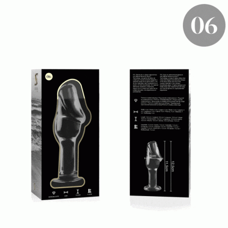 NEBULA SERIES BY IBIZA - PLUG ANAL MODÈLE 6 VERRE BOROSILICATE CLAIR 12.5 CM -O- 4 CM