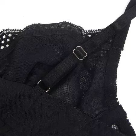 SUBBLIME - 955625 BODY EN DENTELLE AVEC FERMETURE EN BAS NOIR L/XL