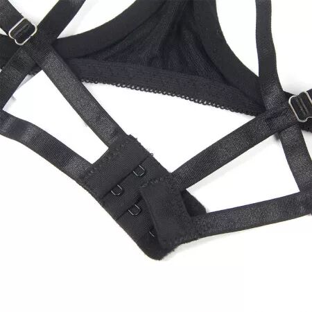 SUBBLIME - 955199 ENSEMBLE SOUTIEN-GORGE AVEC N?UD NOIR RÉGLABLE S/M