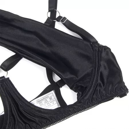 SUBBLIME - 955199 ENSEMBLE SOUTIEN-GORGE AVEC N?UD NOIR RÉGLABLE S/M