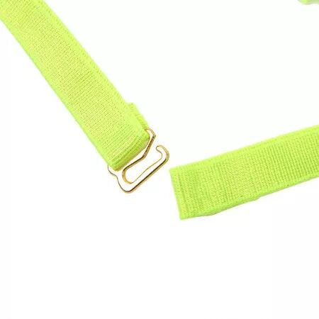 SUBBLIME - 955281 ENSEMBLE SOUTIEN-GORGE AVEC COLLIER ET DÉTAILS DE JAMBES VERT FLUORESCENT L/XL