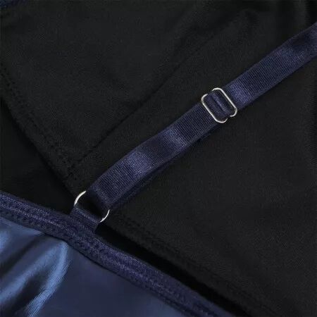 SUBBLIME - 955427 ROBE À BRETELLES EN CUIR BLEU L/XL