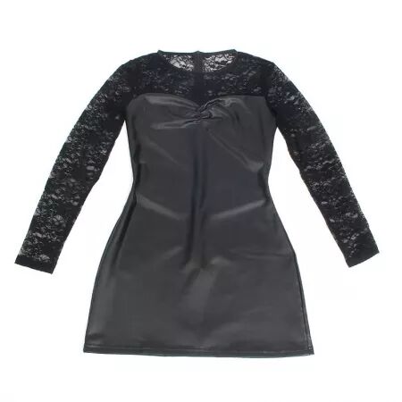 SUBBLIME - 955601 ROBE À MANCHES LONGUES AVEC DENTELLE NOIRE L/XL