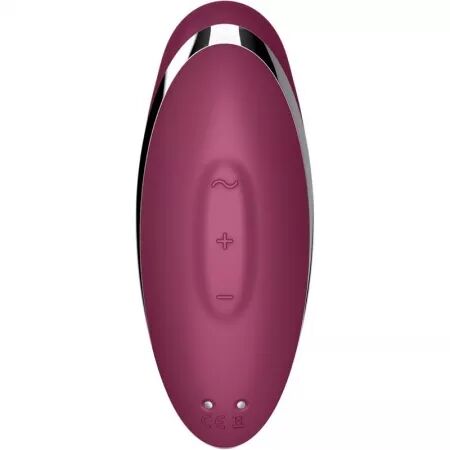 SATISFYER - TAP & CLIMAX 2 VIBRATEUR & STIMULATEUR ROUGE