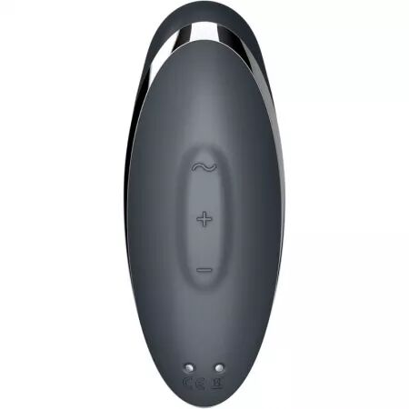SATISFYER - TAP & CLIMAX 2 VIBRATEUR & STIMULATEUR GRIS