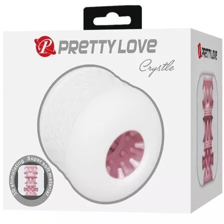 PRETTY LOVE - MASTURBATEUR HOMME CRYSTLE BLANC