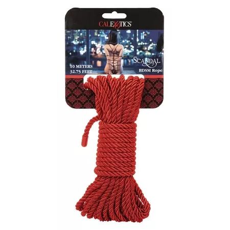 CALEXOTICS - SCANDAL CORDE BDSM ROUGE 10 M