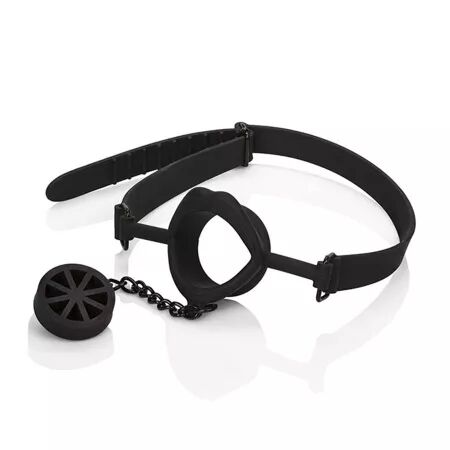 CALEXOTICS - SCANDAL BÂILLON AVEC PLUG EN SILICONE NOIR