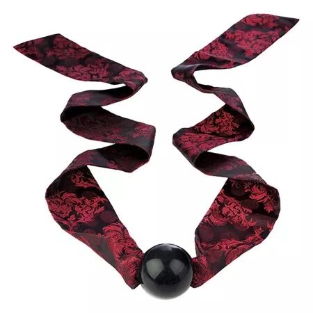CALEXOTICS - SCANDAL BÂILLON-BALLE AVEC N?UD NOIR/ROUGE