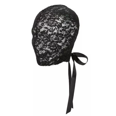 CALEXOTICS - SCANDAL CAGOULE EN DENTELLE NOIRE AVEC N?UD