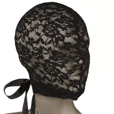 CALEXOTICS - SCANDAL CAGOULE EN DENTELLE NOIRE AVEC N?UD
