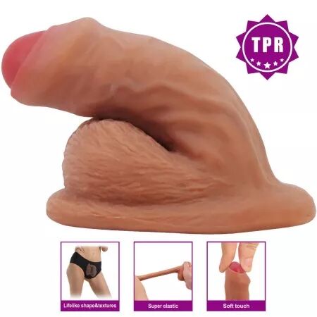 PRETTY LOVE - WARNELL GODE ULTRA RÉALISTE ET ÉLASTIQUE 9,5 CM MULATO