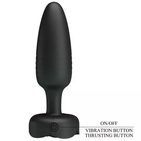 PRETTY LOVE - TARION PLUG ANAL AVEC LUMIÈRE LED NOIR 12,5 CM