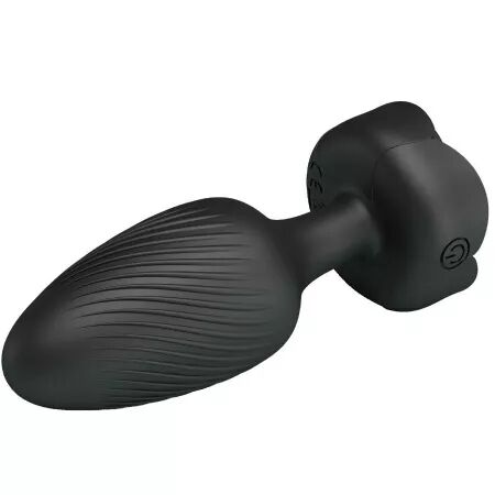 PRETTY LOVE - OSBORN PLUG ANAL AVEC LUMIÈRE LED NOIR 9,8 CM