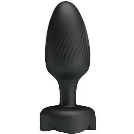 PRETTY LOVE - PLUG ANAL OLMAN AVEC LUMIÈRE LED NOIR 8,8 CM