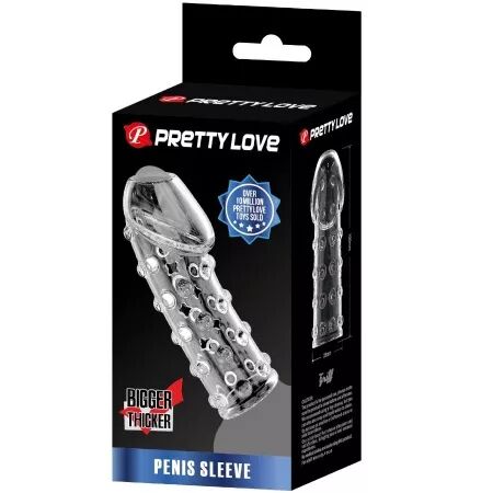 PRETTY LOVE - MANCHON DE PÉNIS SERRÉ ET VOLUMISANT TRANSPARENT