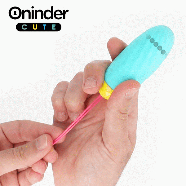ONINDER CUTE - ?UF VIBRO-ROTATIF EN SILICONE AVEC PIERRE PR�CIEUSE - APPLICATION GRATUITE DANS LE MONDE ENTIER