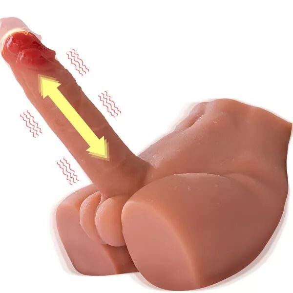 XISE - PEEL DILDO ASS GODE R�ALISTE MASTURBATEUR POSITION FRONTALE AVEC POUSS�E 17,5 CM