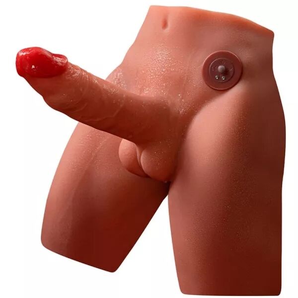 XISE - JASON GODE MASTURBATEUR R�ALISTE AVEC POUSS�ES ET VIBRATIONS 17 CM