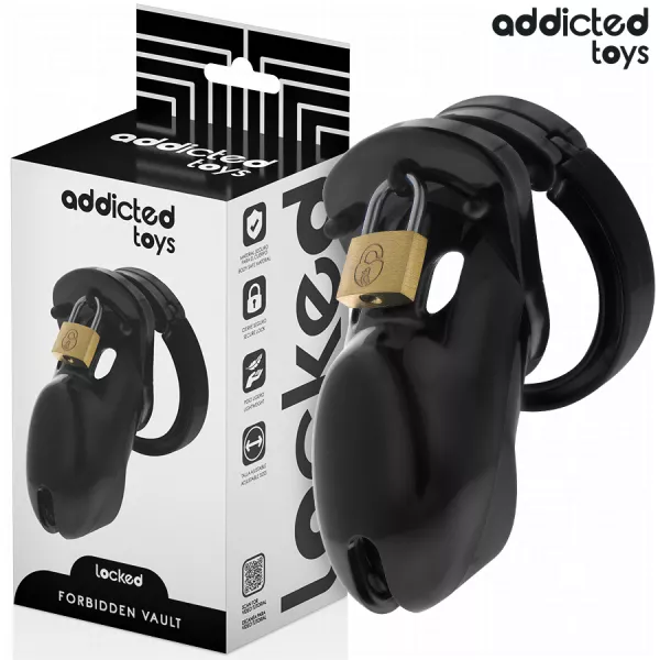 ADDICTED TOYS LOCKED - CAGE � P�NIS INTERDITE 10 CM