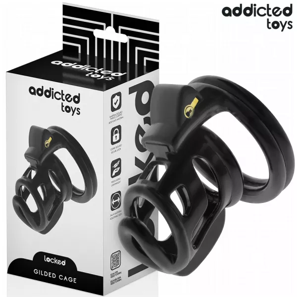ADDICTED TOYS LOCKED - CAGE � P�NIS GILDEN CAGE 8,5 CM
