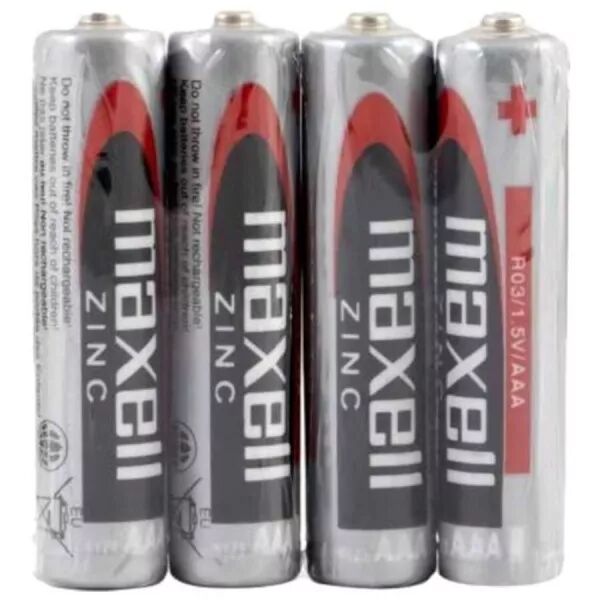 MAXELL - BATTERIE AU MANGAN�SE AAA R03 R�TRACTABLE*4