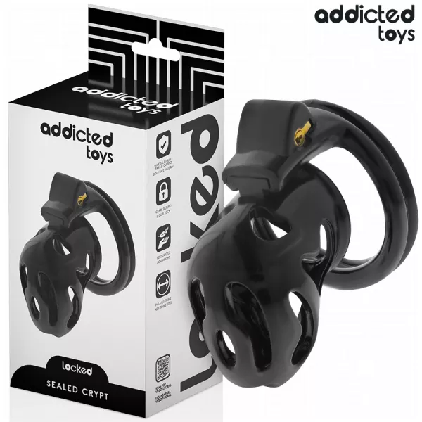 ADDICTED TOYS LOCKED - � P�NIS CRYPT�E VERROUILL�E ET SCELL�E 8 CM