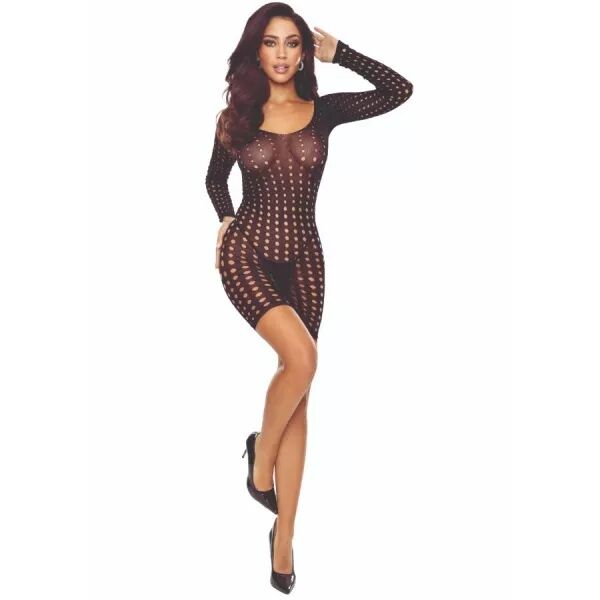 PASSION - BS110 BODYSTOCKING POINTS NOIR
