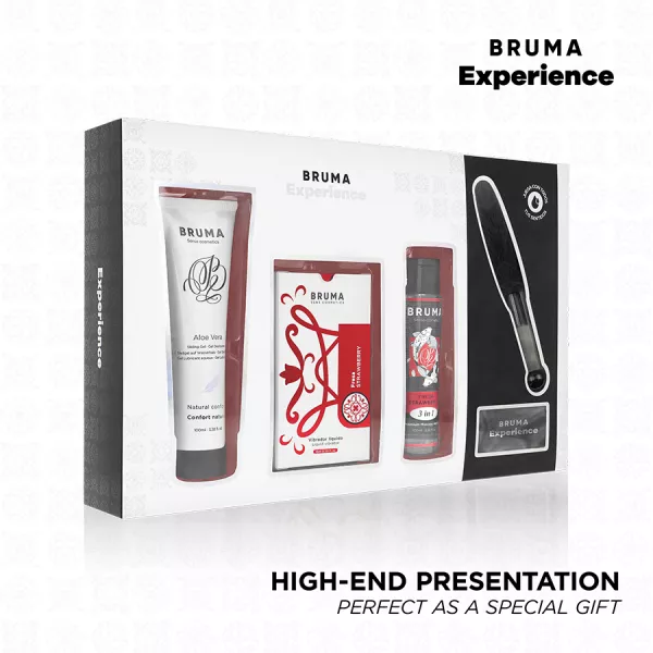 BRUMA XPERIENCE - KIT TENTATION VIBRO-ORGASMIQUE � LA FRAISE DOUCE