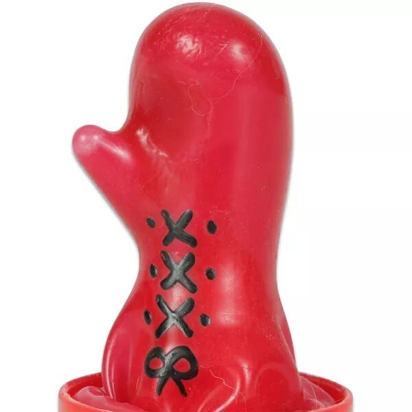 CONDOMERIE - PR�SERVATIFS FANTAISIE PEINTS � LA MAIN GANT DE BOXE