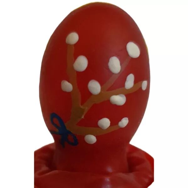 CONDOMERIE - PR�SERVATIFS FANTAISIE PEINTS � LA MAIN ?UF DE P�QUES ROUGE