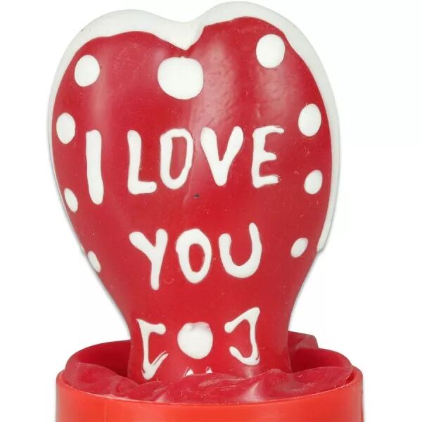 CONDOMERIE - PR�SERVATIFS FANTAISIE PEINTS � LA MAIN EN FORME DE C?UR - JE T'AIME MOD�LE 2