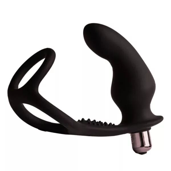 ROCKS-OFF - RO-ZEN RRO PLUG ANAL AVEC ANNEAU P�NIS VIBRANT NOIR