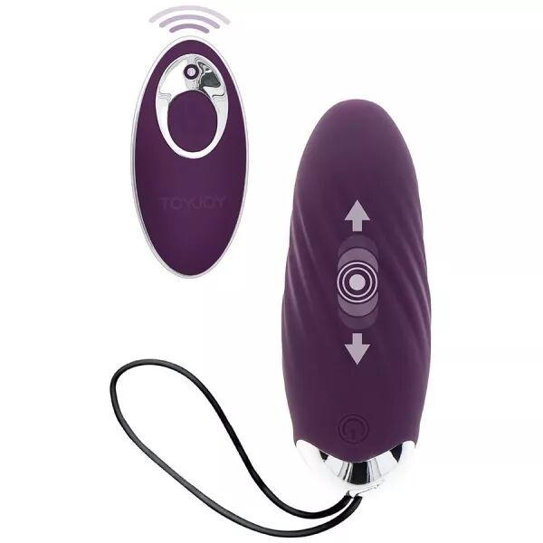 TOYJOY - HAPPINESS KNOCK KNOCK EGGSTAVAGANT VIBRATEUR T�L�COMMANDE VIOLET