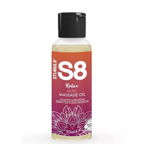 STIMUL8 - S8 RELAX HUILE DE MASSAGE �ROTIQUE TH� VERT 50 ML