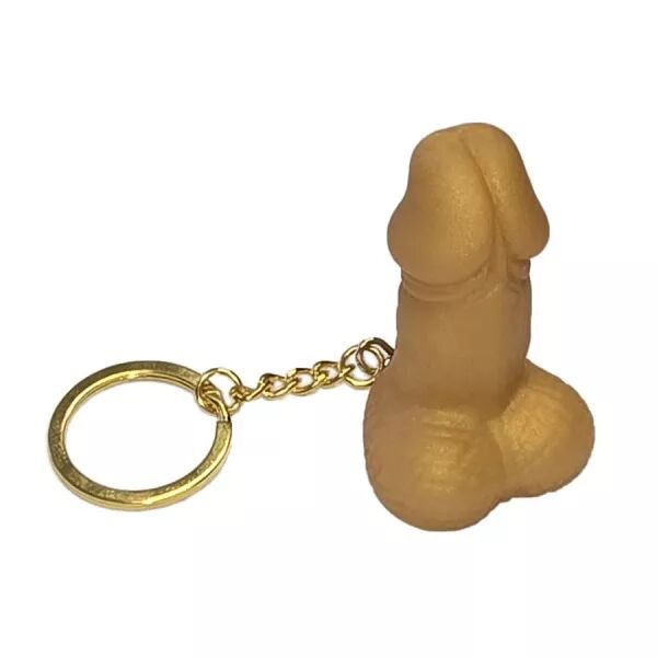 DIABLO PICANTE - PORTE-CL�S SIFFLET EN FORME DE P�NIS COULEUR OR